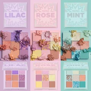 Huda Beauty pastel color palettes